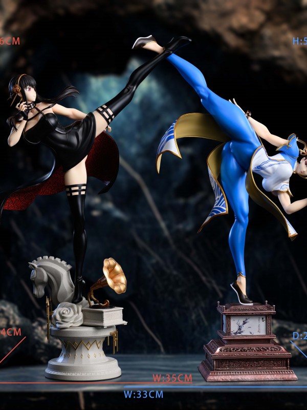 Xpic Studio Chun-Li vs Yor Forger Hot Sexy 1/4 Statue